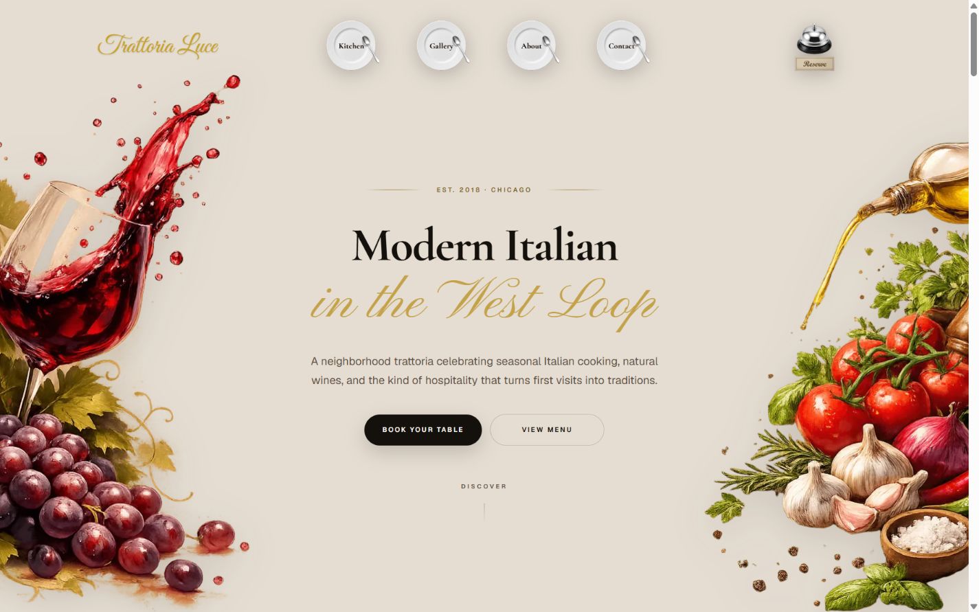 Restaurant Kit Pro live product screenshot